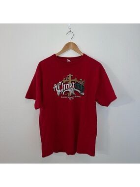 M Red Short Sleeve Tee Shirt Size Medium